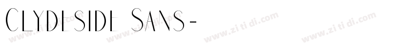 Clydeside Sans字体转换